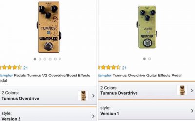 Wampler Pedals – 2016 new models and the whole v2 thing.